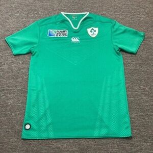 Ireland Canterbury Rugby Irfu Jersey Shirt Green Home Wc 2015 Mens Medium
